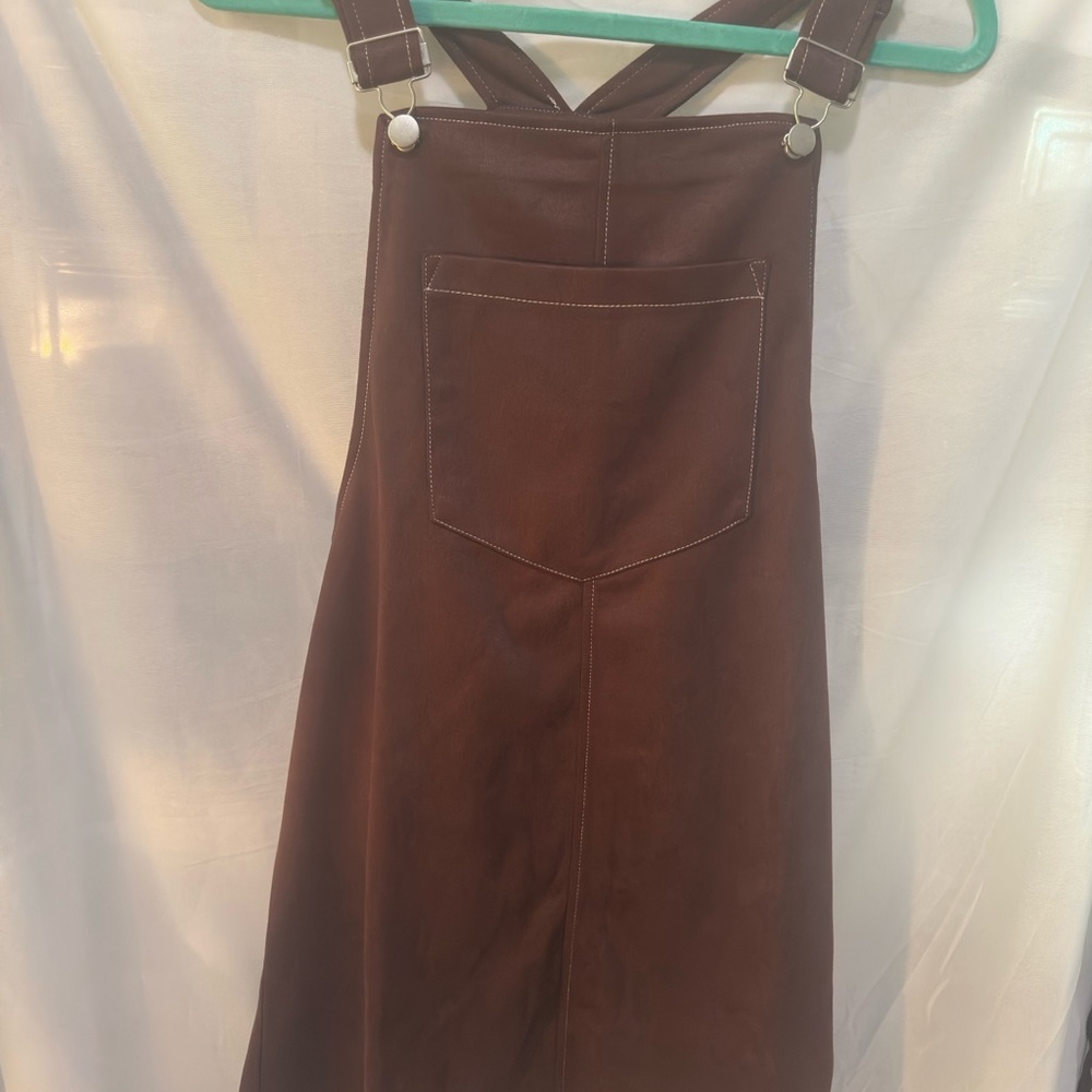 AUW Brown Midi Skirt Casual Workwear